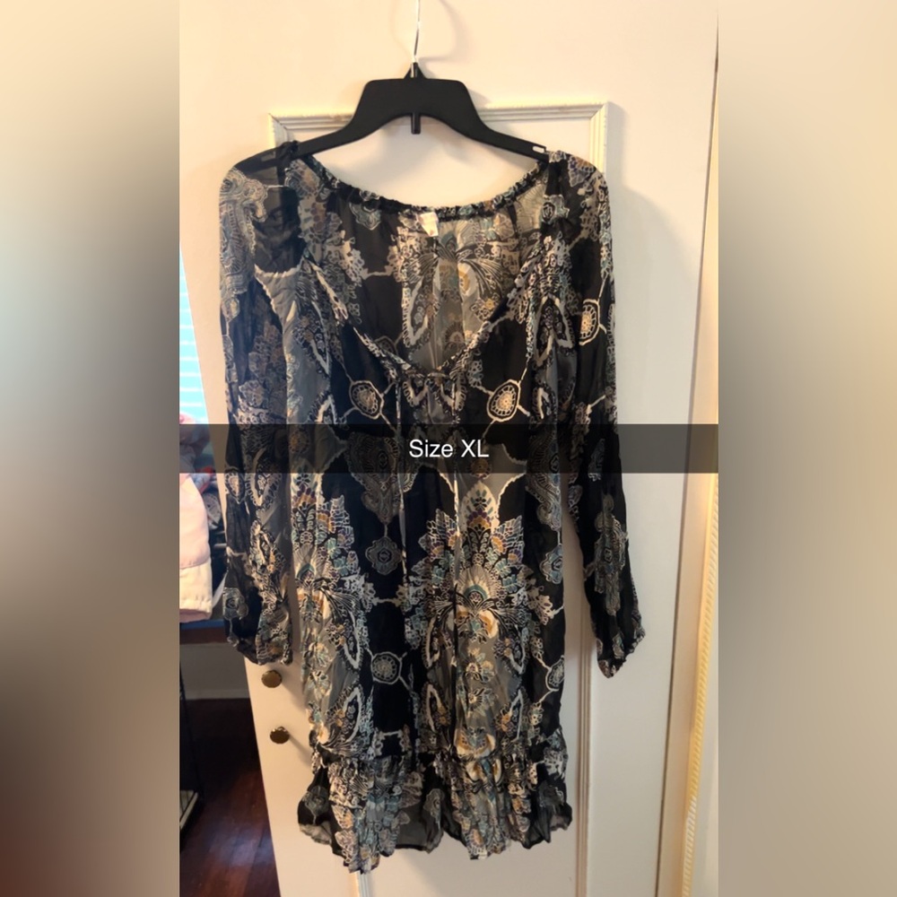 Floral Patterned Dress - Size XL